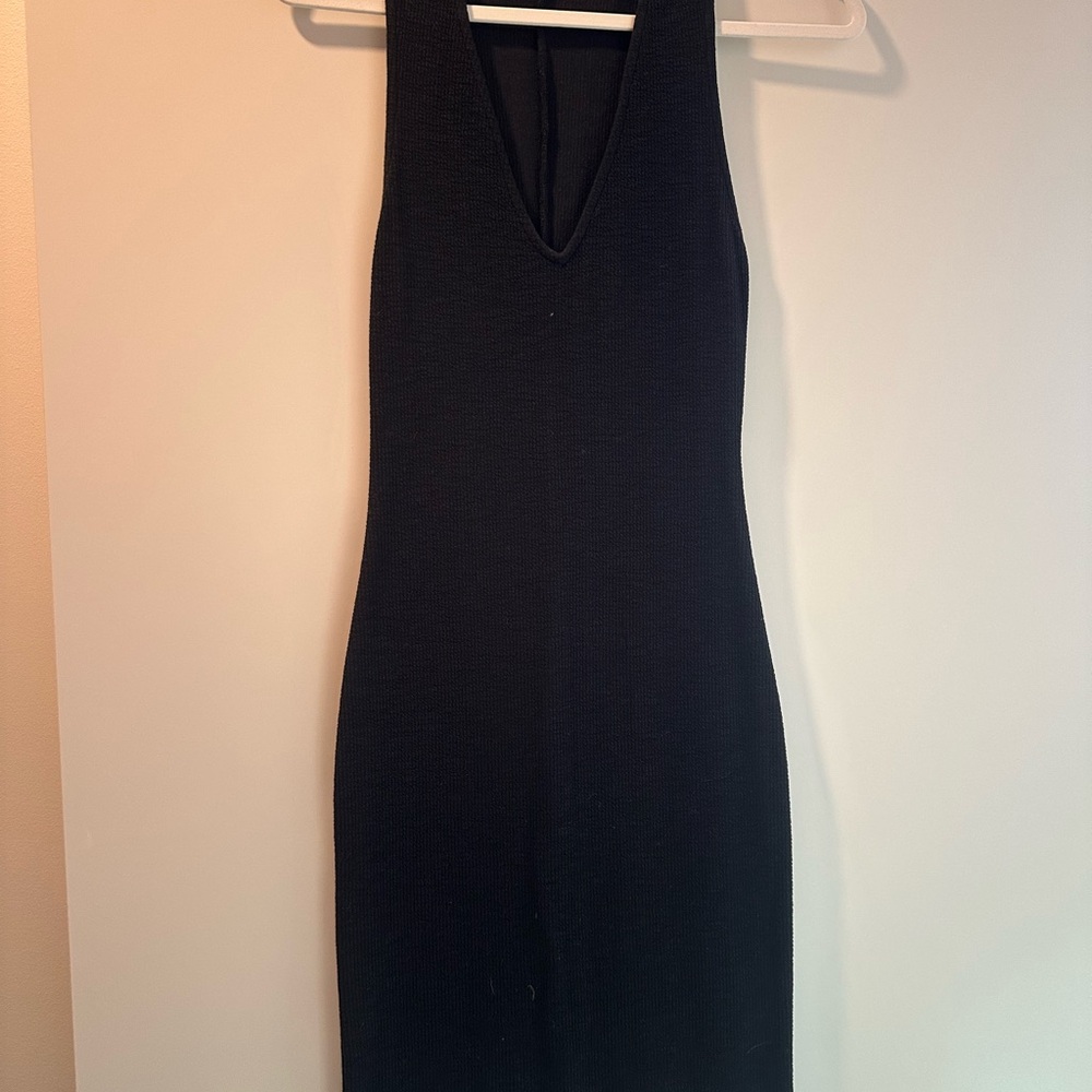 Casual Black Sleeveless Dress